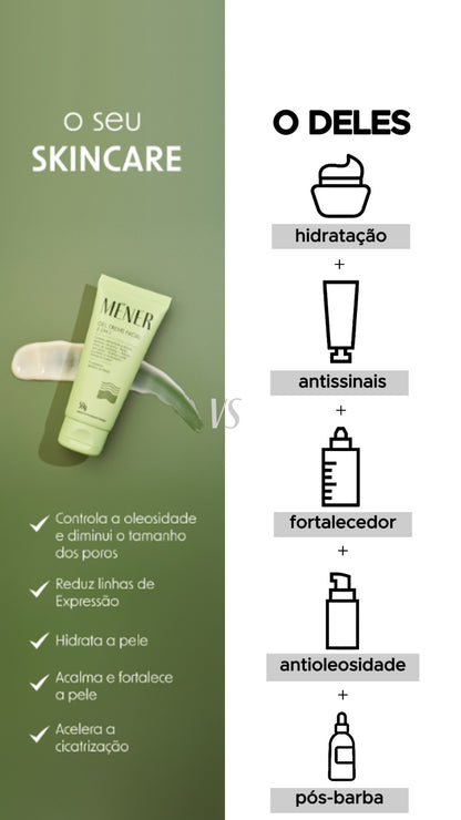 Gel Creme Facial 5 em 1 MÉNER - 50g