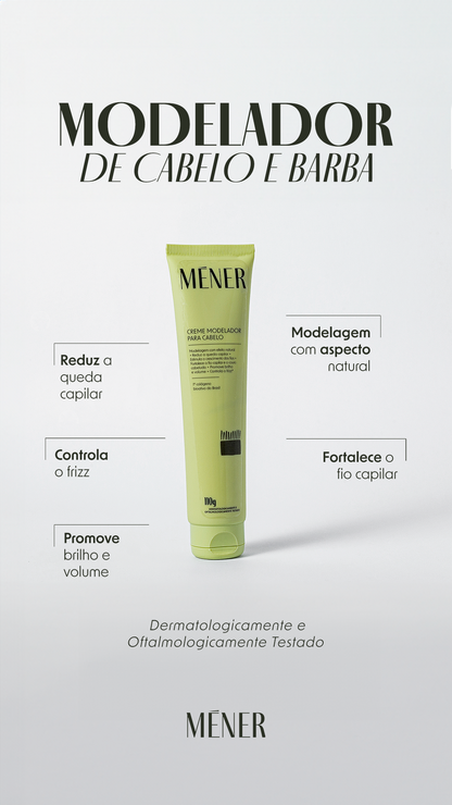 Creme Modelador de Cabelo MÉNER - 110g