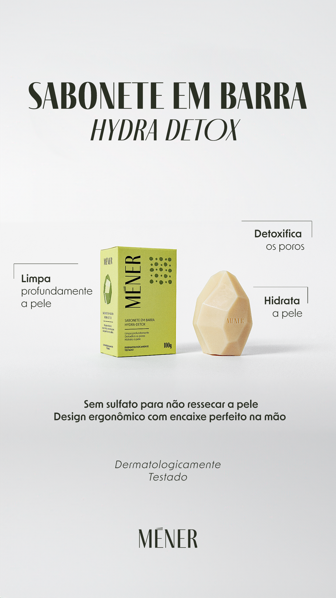 Sabonete em Barra MÉNER Hydra-Detox - 100g