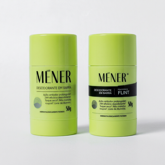 Dupla MÉNER com um desodorante Original e um FLINT de 50 g