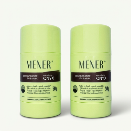 Dupla MÉNER com dois desodorantes ONYX de 50 g