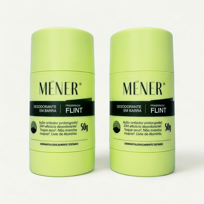 Dupla MÉNER com dois desodorantes FLINT de 50 g