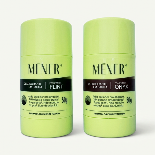 Dupla MÉNER com um desodorante FLINT e um ONYX de 50 g